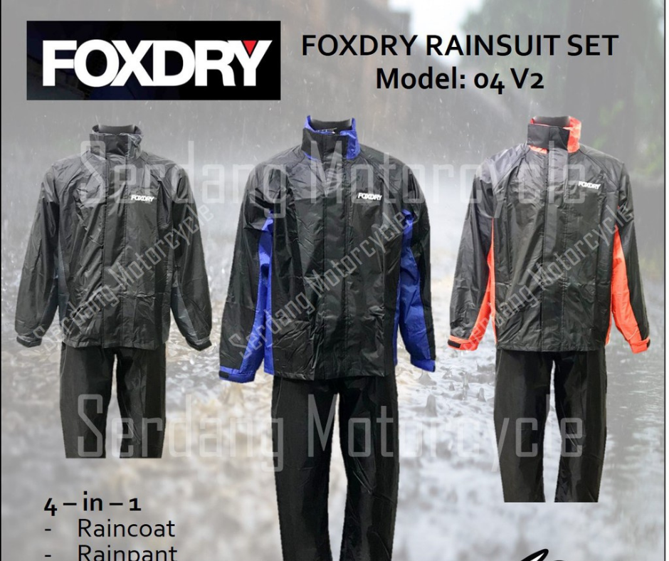Baju Hujan Foxdry Raincoat Rain